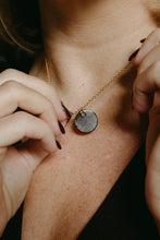 Load image into Gallery viewer, Hope Necklace - Black (Ceramic and Gold)
