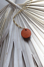 Load image into Gallery viewer, Hope Necklace - Tangerine (Ceramic and Gold)
