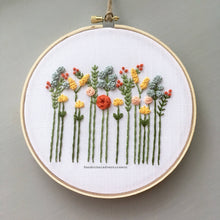 Load image into Gallery viewer, Beginner Embroidery Kit - Wildflowers Indian Summer
