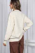 Load image into Gallery viewer, Cozy Oatmeal Knitted Sweater
