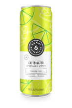 Load image into Gallery viewer, Ginger Lime Caffeinated Sparkling Water.
