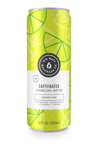 Ginger Lime Caffeinated Sparkling Water.