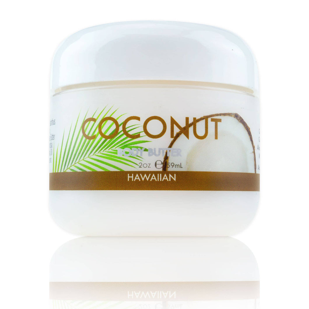Coconut Body Butter with Aloe, Mac. Nut & Coconut Oil 2 oz.