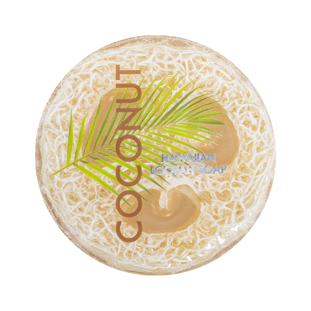 Coconut Sea Salt & Kukui Exfoliating Loofah Soap 4.75oz.