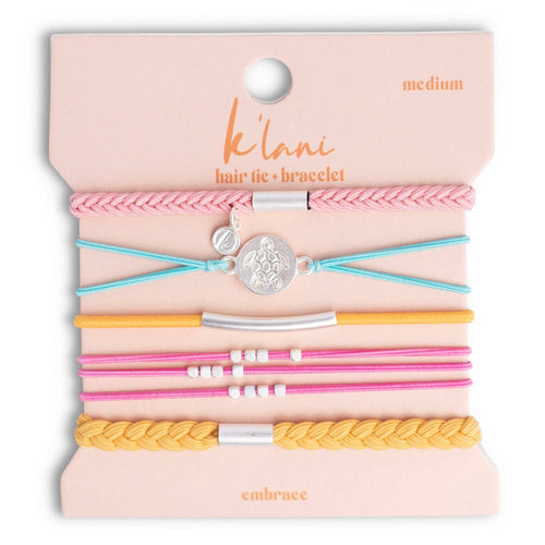 Large Embrace K'lani hair tie and bracelet. 