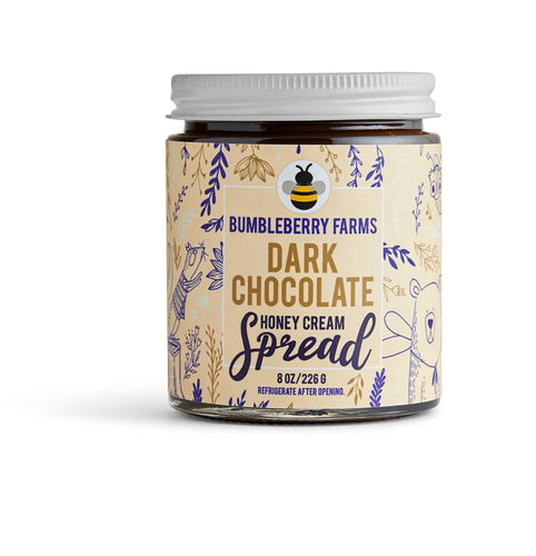 Dark Chocolate Honey Cream Spread. 