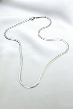 Load image into Gallery viewer, Flat Snake Chain - Silver
