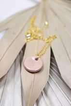 Load image into Gallery viewer, Hope Necklace - Blush (Ceramic and Gold)
