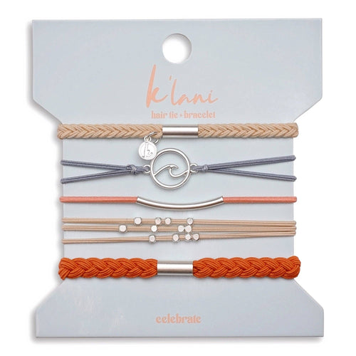 Celebrate K'Lani hair tie and bracelet - Medium.